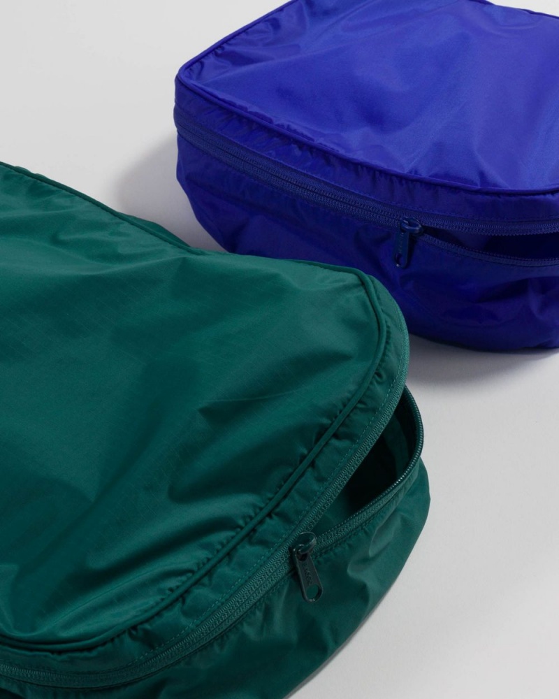 Borse Da Viaggio Baggu Packing Cube Set Blu Verdi | IYHAB3917