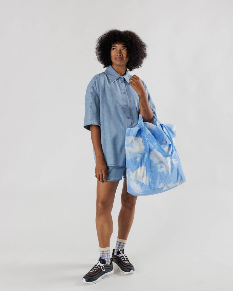 Borse Da Viaggio Baggu Travel Cloud Blu Bianche | BTQPX1928