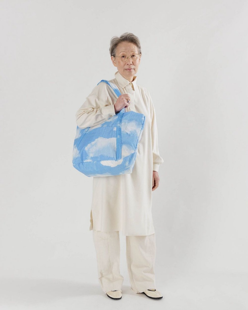 Borse Tote Baggu Cloud Blu Bianche | MLVIO5196