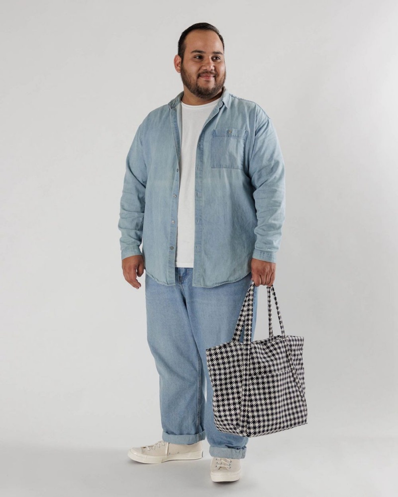 Borse Tote Baggu Cloud Nere Bianche | HWBLV0192