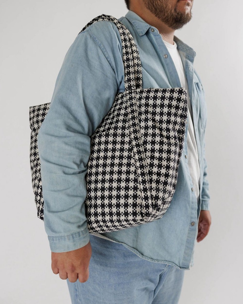 Borse Tote Baggu Cloud Nere Bianche | HWBLV0192