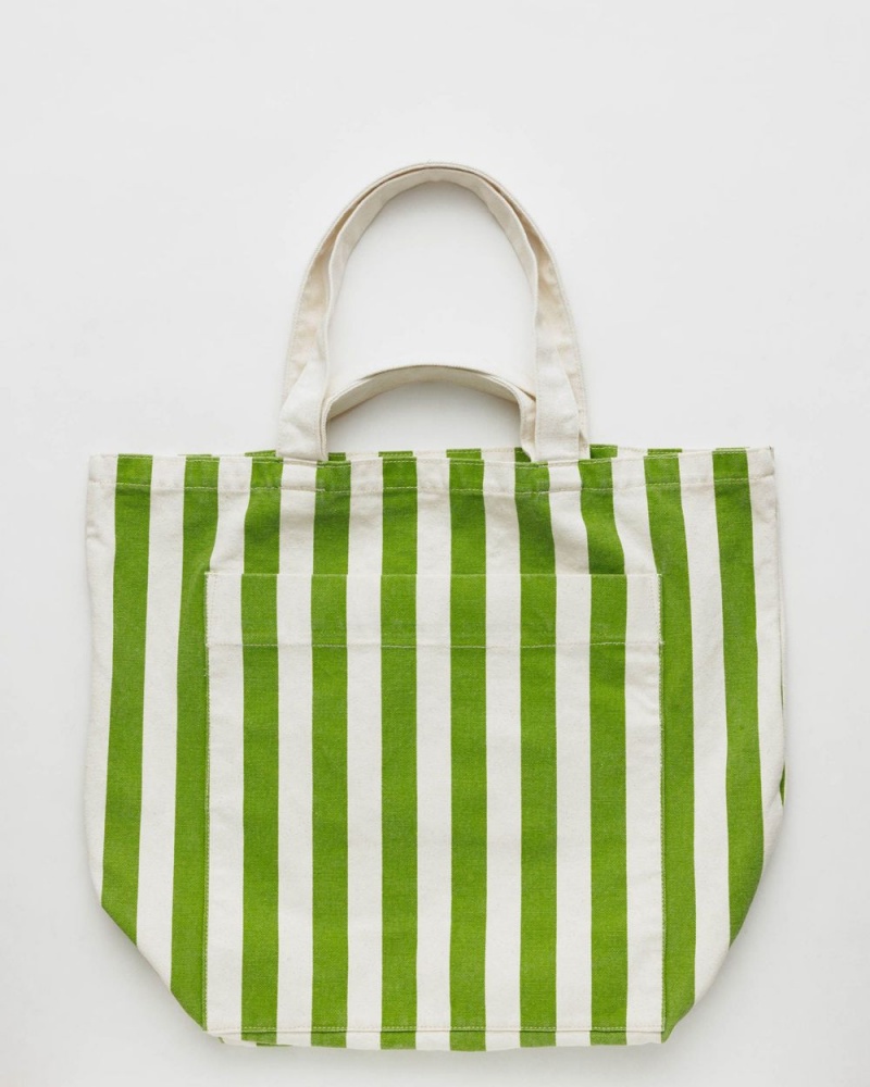 Borse Tote Baggu Giant Pocket Verdi Bianche | TVDML7430