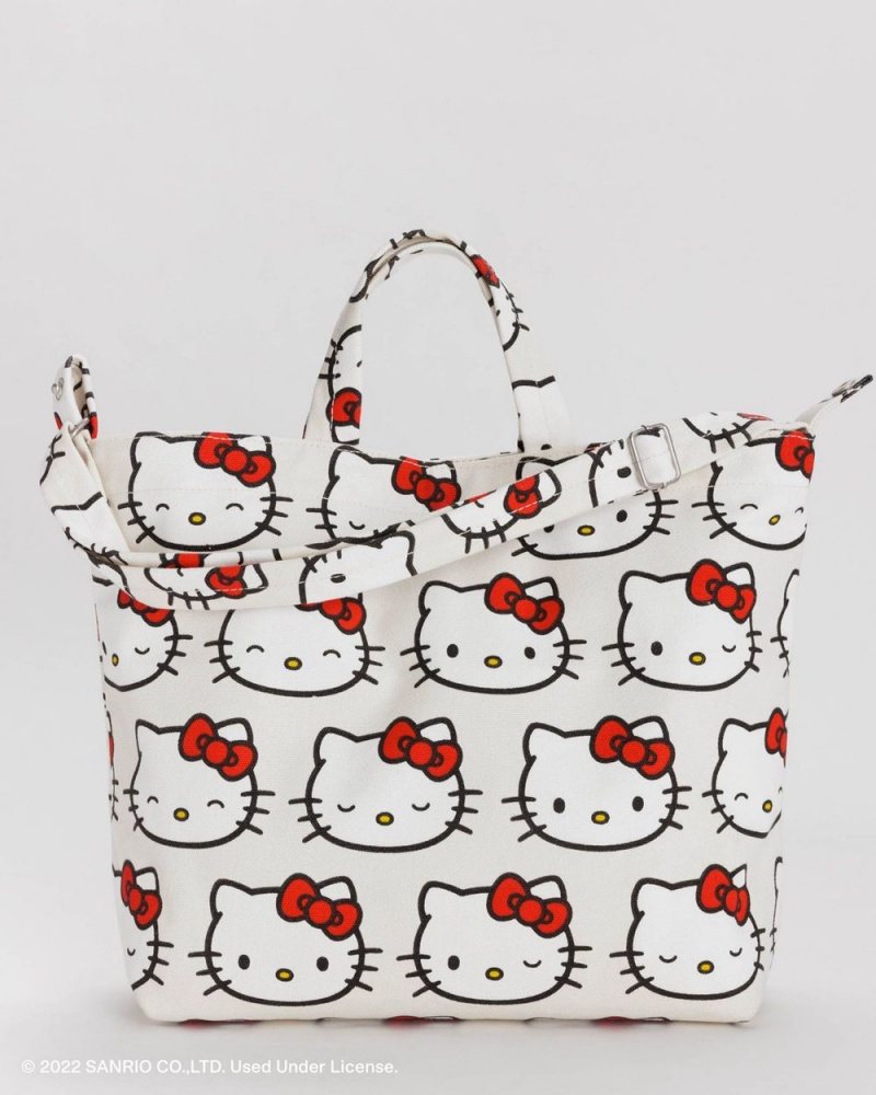 Borse Tote Baggu Horizontal Duck Bianche | UCOPT0495