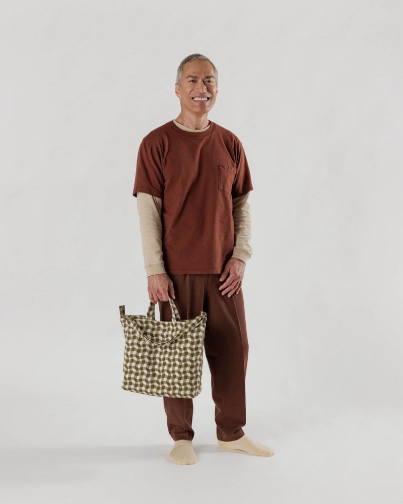 Borse Tote Baggu Horizontal Duck Marroni | PMIZS5964