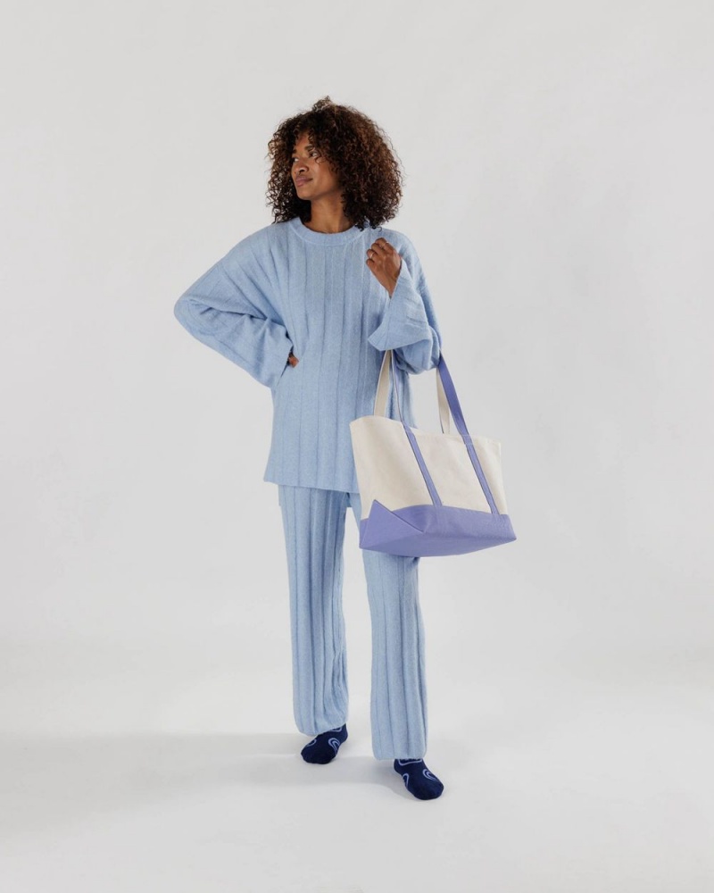 Borse Tote Baggu Medium Heavyweight Tela Blu | ZCFXD6874