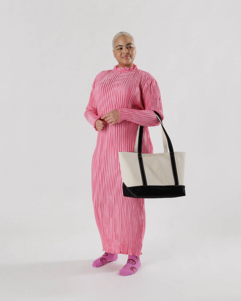 Borse Tote Baggu Medium Heavyweight Tela Nere | YEZNL7934
