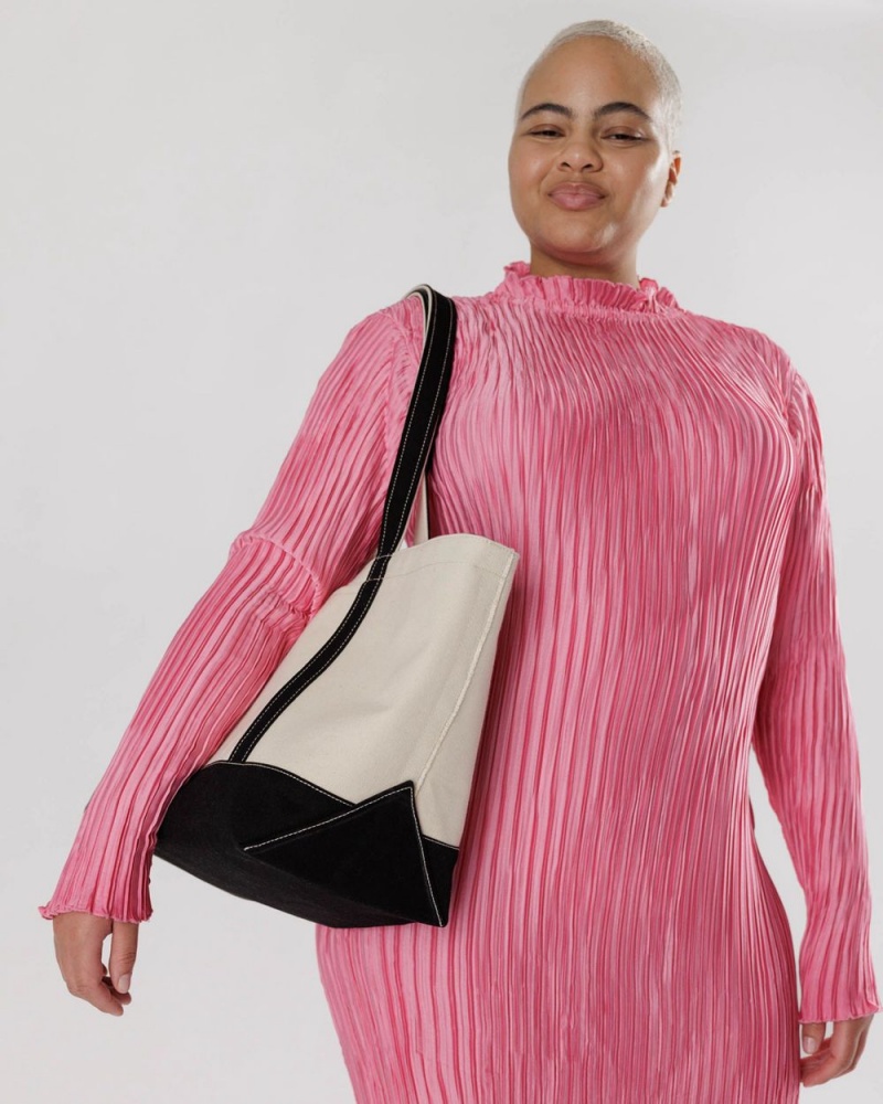 Borse Tote Baggu Medium Heavyweight Tela Nere | YEZNL7934