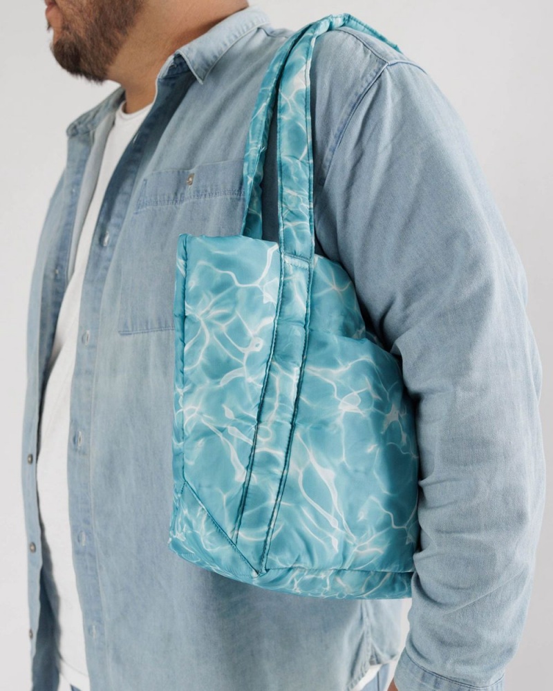 Borse Tote Baggu Puffy Mini Blu | TAIMW7910