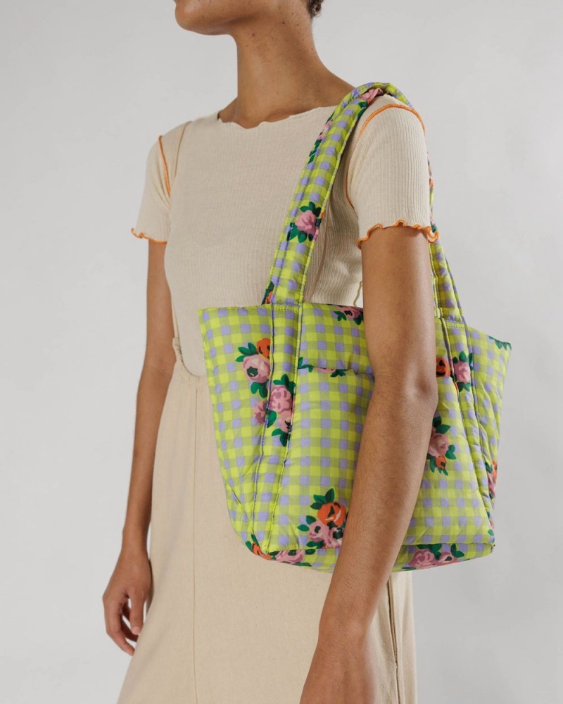 Borse Tote Baggu Puffy Mini Verdi | TMDSO8253