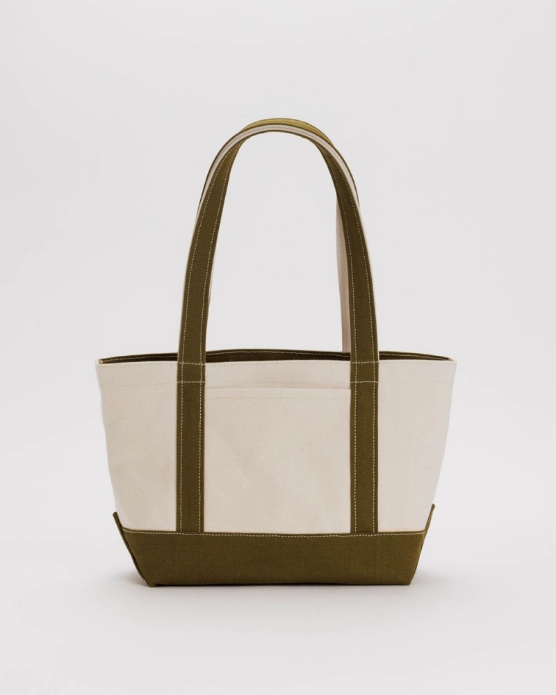 Borse Tote Baggu Small Heavyweight Tela Verde Oliva | OKWSZ0351
