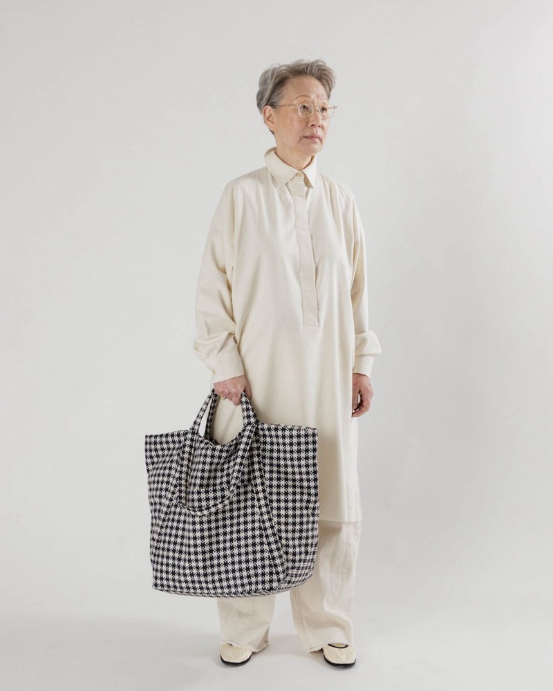 Borse Tote Baggu Travel Cloud Nere Bianche | CVYGR9704