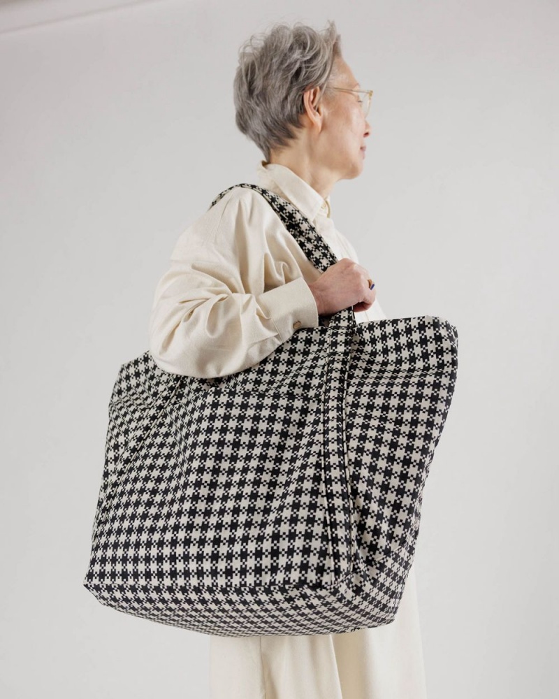 Borse Tote Baggu Travel Cloud Nere Bianche | CVYGR9704