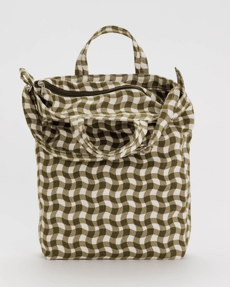 Borse Tote Baggu Zip Duck Marroni | VBXOJ5281