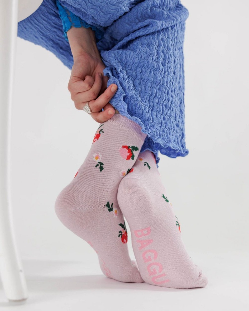 Calzini Baggu Crew Rosa | YXNPJ3672