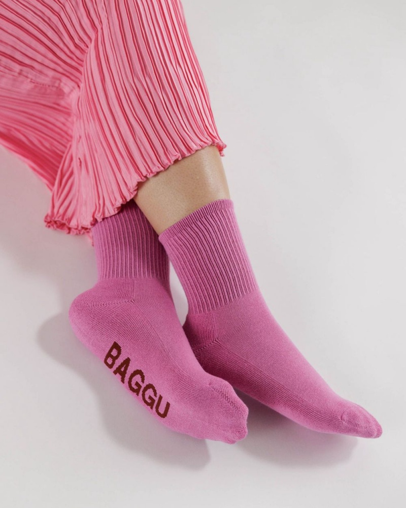 Calzini Baggu Ribbed Rosa | LUPZG9452