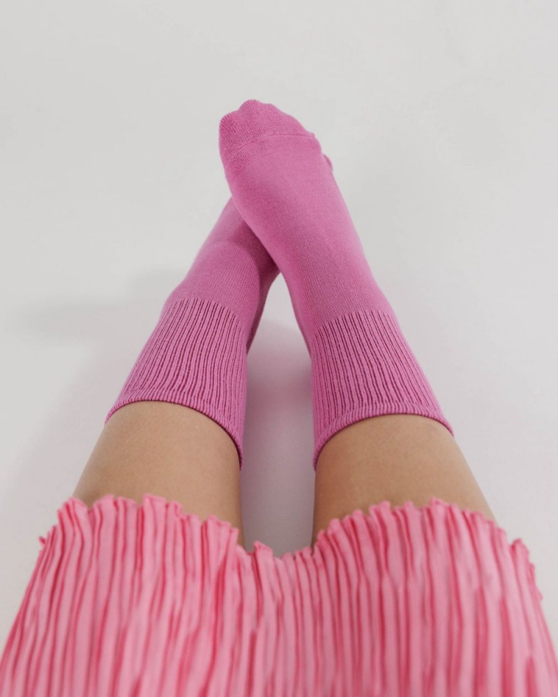 Calzini Baggu Ribbed Rosa | LUPZG9452