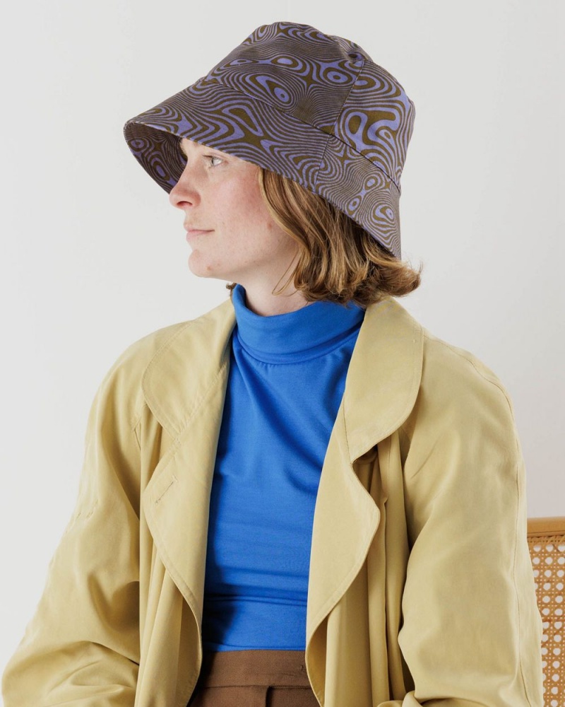 Cappelli Baggu Bucket Blu Marroni | MLKYO1940