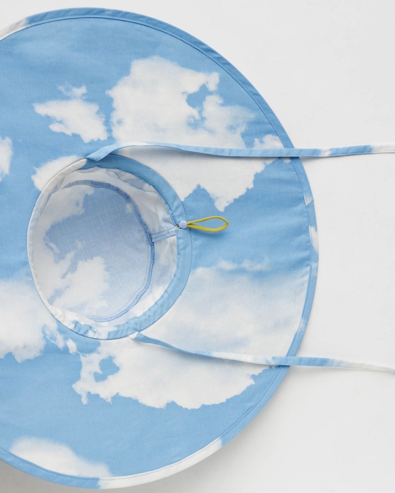 Cappelli Baggu Packable Sun Blu Bianche | QXEDV2014