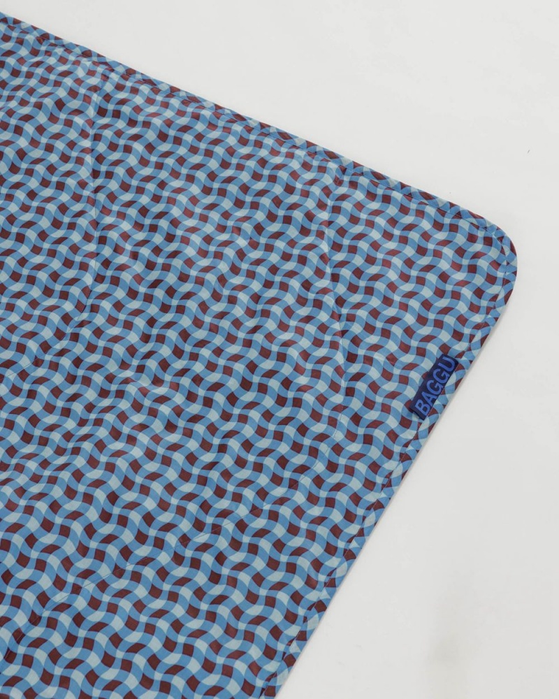 Coperta Baggu Puffy Picnic Blu | LKQWE4365