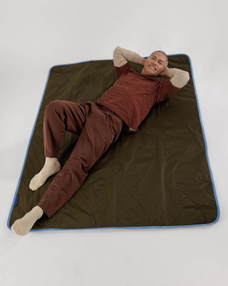 Coperta Baggu Puffy Picnic Verde Oliva | FVYRA0416